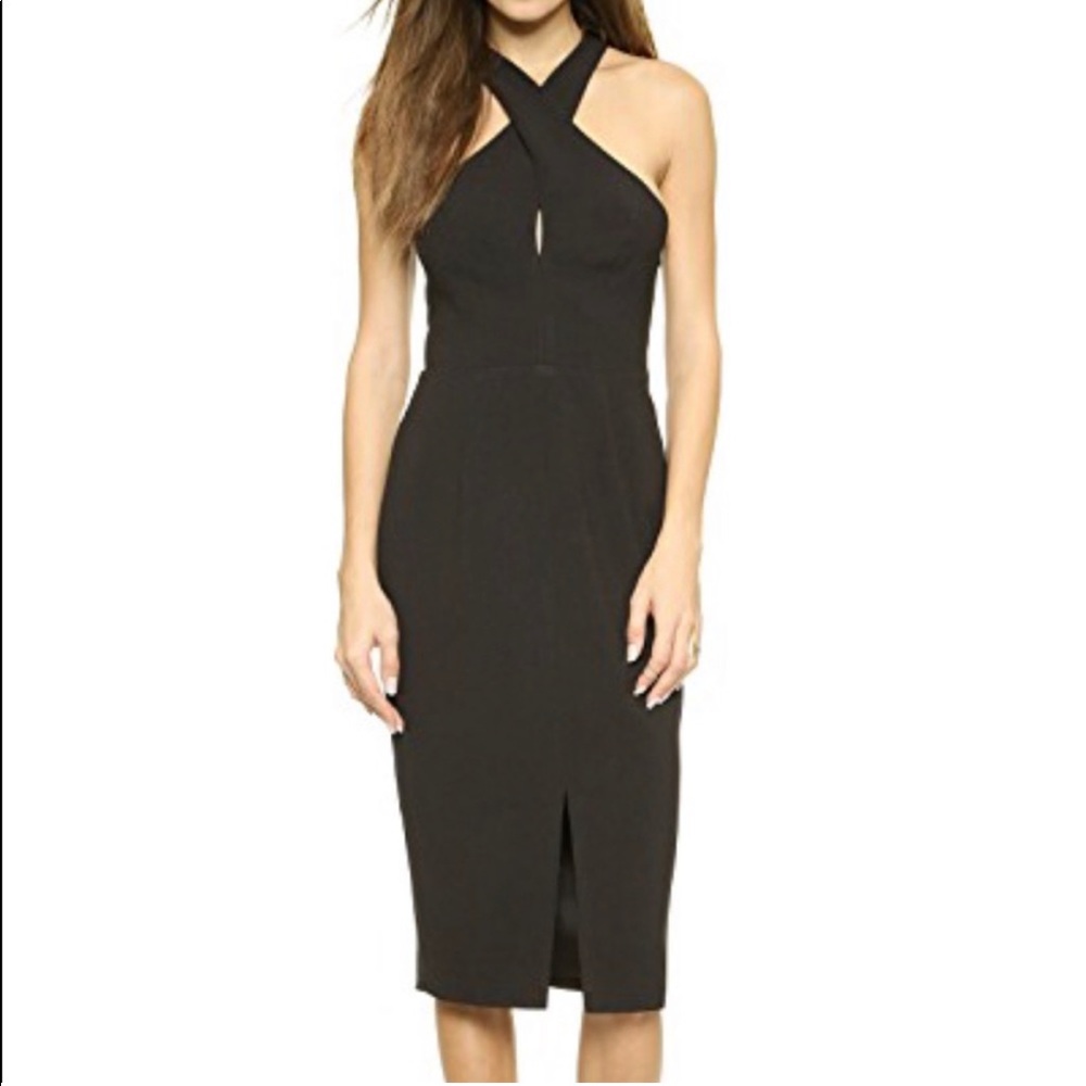 Keepsake Black Bodycon Midi Dress size XS